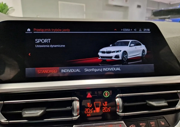 BMW Seria 3 cena 139999 przebieg: 82105, rok produkcji 2019 z Góra małe 596